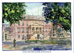 Postkarte Rathaus Detmold